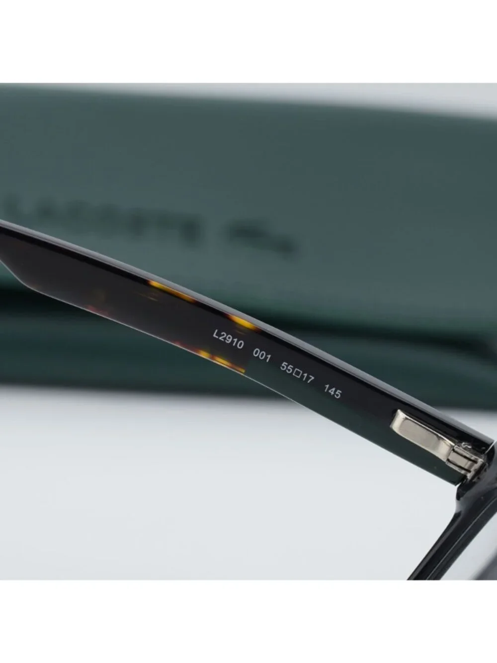 Lacoste L2910 001 Women Eyeglasses Black 55mm Rectangle Frame